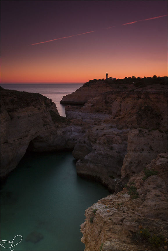 &raquo;Magic Sunset&laquo; Magic Sunset<br />
Carvoeiro Lighthouse in Portugal | Algarve<br />
<br />
 Algarve,Atlantic Ocean,Landscape,Portugal,Sunset