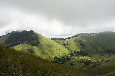 Chyulu Hills National Park, Kenya A hidden gem of Kenya, Chyulu Hills is located next to Tsavo West National Park and is a few hours away from Amboseli National Park. It is known for its rolling hills and orchid species that can be seen on various hikes around the park. The hills are topped with cloud forests that add to already amazing scenery. If you are in southern Kenya, it is worth a visit.  Geotagged,Kenya,Summer