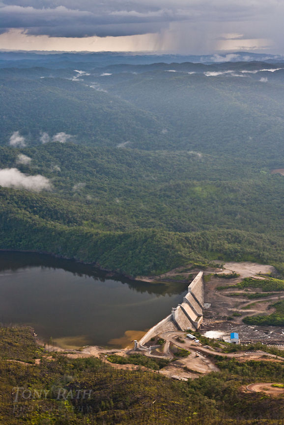 Chalillo Dam, Belize Aerial of Chalillo Dam and resevior, Belize Belize,Chalillo,Damage to Cecilia,Dangriga,aerial,construction,electricity,generator,hydroelectric,industry