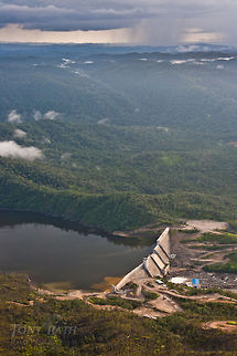 Chalillo Dam, Belize Aerial of Chalillo Dam and resevior, Belize Belize,Chalillo,Damage to Cecilia,Dangriga,aerial,construction,electricity,generator,hydroelectric,industry