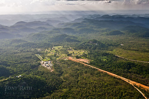 Mountain Pine Ridge, Belize Aerial of St. Augustine Forest Station in the Mountian Pine Ridge at 17 Belize,Dangriga,aerial,forest station