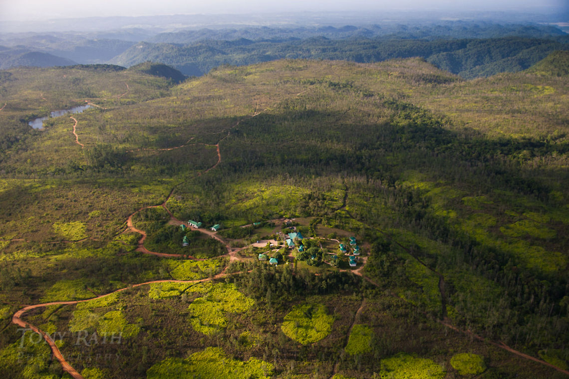 Mountain Pine Ridge, Belize Aerial of Hidden Valley Lodge in Mountain Pine Ridge,near 17 Belize,Dangriga,aerial