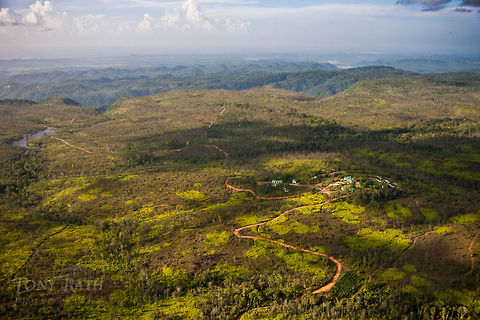 Mountain Pine Ridge, Belize Aerial of Hidden Valley Lodge in Mountain Pine Ridge,near 17 Belize,Dangriga,aerial