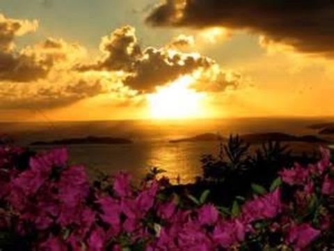 beautiful beach Taken from my baloney in St Johns USVI Sunset