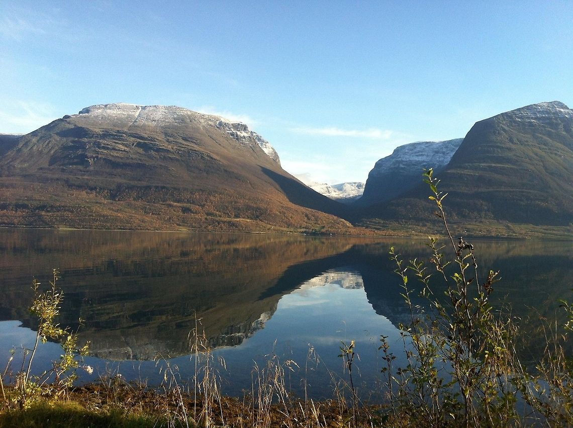 Scenic Norway This was shot just outside Tromso Geotagged,Norway
