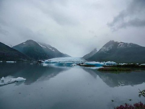 glacier field Whittier.... Geotagged,United States