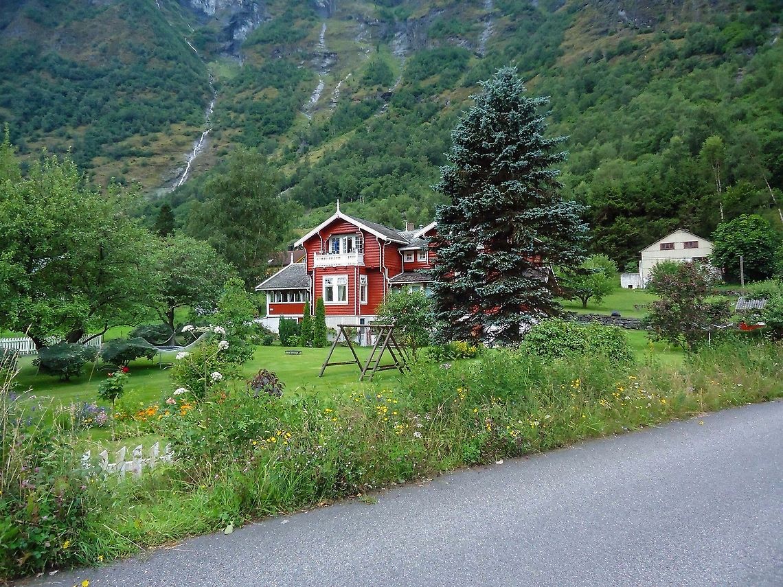 Hordland, Norway Nice backdrop to an idyllic locale... Geotagged,Norway