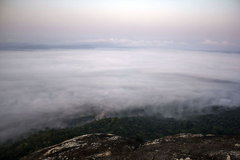 Now I'm gonna get YOU! @ Kundadri Hills, Western Ghats (Agumbe), Karnataka - This was the scene of the dawn, during sunrise, even before the Monsoon! Geotagged,India,agumbe,dawn,fog,green,hill,kundadri hills,mist,sunrise