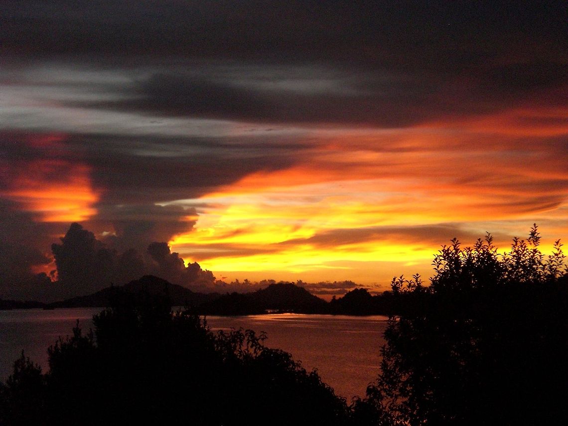 Batang Ai sunset Shot from the island as the night falls, the air filled with sounds of thousands of bats and insects. Unforgettable. Batang Ai,Landscapes,Malaysia,Sunset