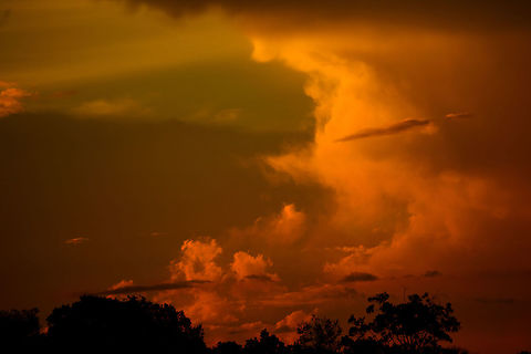 Sunset in the Colombian Amazon At our first night there. Colombia,Fall,Geotagged,Guainía,Inírida,South America,World