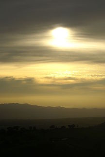 Costa Rica Sunset Yellowish sunset in Costa Rica. Costa Rica,Sunset