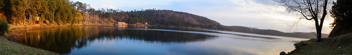 Panorama of Lac Andraikiba, Madagascar 8-image stitch of Lake Andraikiba, a haunted vulcanic lake in Madagascar. Although we do not believe in ghosts, we did get a creepy unsafe feeling here, particularly by the way the locals looked at us.  Geotagged,Lac Andraikiba,Madagascar,Panorama