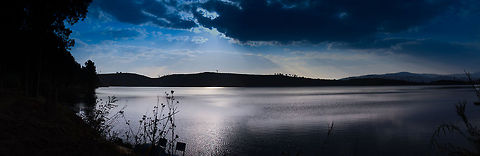 Sunset view of Lac Andraikiba, Madagascar This is a large lake near Antsirabe in Madagascar. The lake is of a vulcanic origin and it is believed to be haunted by some locals.  Geotagged,Lac Andraikiba,Madagascar,Panorama