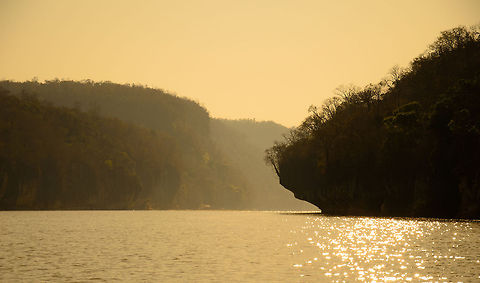 Sunrise over the Tsingy river The first morning after arriving at Tsingy, we travelled this river by cano (motorless) to access caves that can otherwise not be accessed. Geotagged,Madagascar,Tsingy de Bemaraha National Park