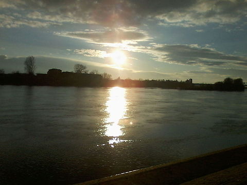 Sava - sunset  Croatia,Geotagged