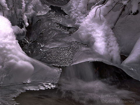 crystalice Pentax K-50, F/22.0, 1/8, 48 MM, ISO 100.
My time to photograph Little Willow stream had just about run out, and I was just about to collapse my tripod when I decided to go just a little further up the canyon. This nice little waterfall and pool was my reward. I think the visual metaphor for this photo is that cold we endure adds to us making us more beautiful. The ice is how our trials make us grow and the water is our love. The more we love the more we grow. Geotagged,United States,ice waterfall,stream,winter