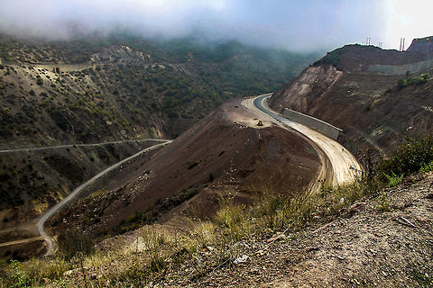 A_mountainous_by-way This photo has taken of mountains    of north area in Iran. nature