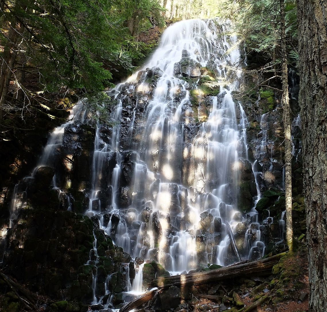 Ramona Falls Mt.Hood National Forest Fall,Geotagged,United States,Waterfall