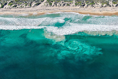 Riptide I just love the magnitude of this rip relative to all the tiny surfers. Aerial,Beach,Helicopter,landscapes,ocean,seascapes
