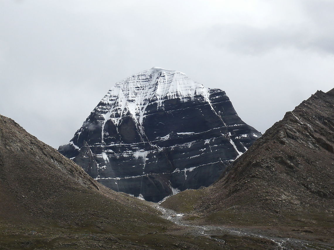 Mt. Kailash at 6PM  China,Geotagged,Winter