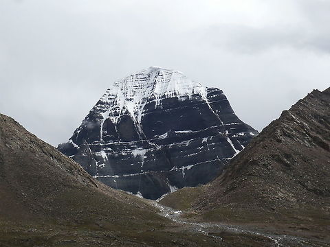 Mt. Kailash at 6PM  China,Geotagged,Winter