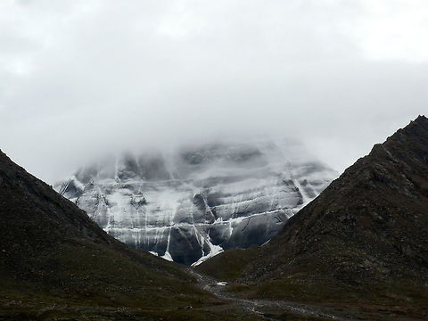 Mt. Kailash at 6AM  China,Geotagged,Winter