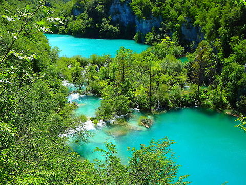 Plitvice Lakes, Croatia Situated in the mountainous karst area of central Croatia, is a UNESCO World heritage registered National Park. Croatia,Geotagged,Plitvice Lakes,Spring
