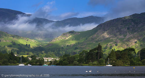 Coniston Water, Lake District, England. Coniston Water in the Lake District on a beautiful sunny day, which is rare for the Lake District as it is the wettest place in the UK. Geotagged,Summer,United Kingdom,consign water,lake district,landscape