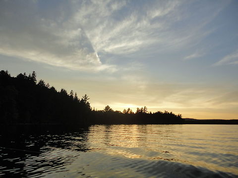 The Lake. In Maine, America