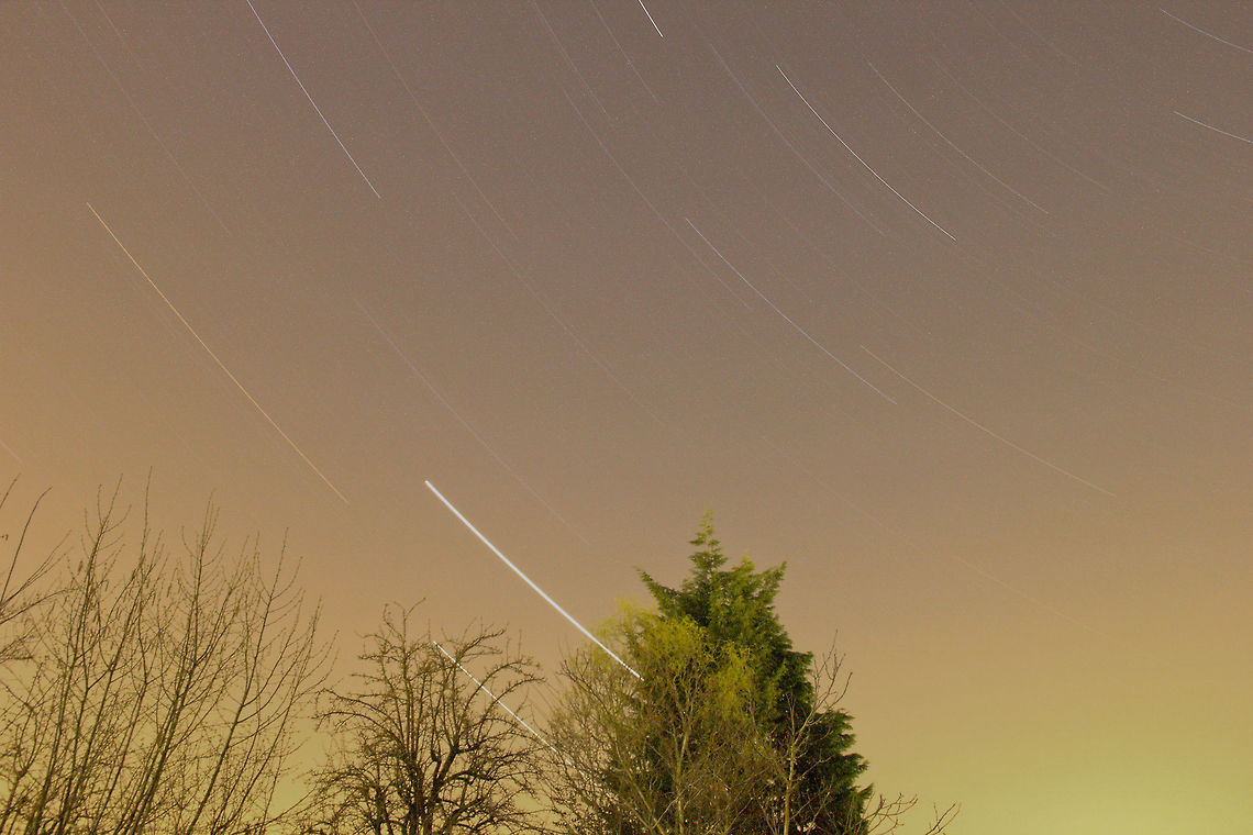 Dark as daylight Stargazing continued in a 2h exposure.<br />
An image of our 'nightly' sky with an exposure of 120minutes sharp, reasonably high aperture and low iso values to match. Still too light:) We live we learn though it is a slow curve given the exposure time:) Missed the North star as the center and the stray light is amazingly present, though wih the naked eye it really looks dark to me. With these exposures even a bit of light is like a flashlight. Story continues! Geotagged,The Netherlands,earth,long exposure,night,rotating,star,stars