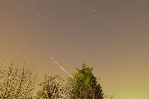 Dark as daylight Stargazing continued in a 2h exposure.
An image of our 'nightly' sky with an exposure of 120minutes sharp, reasonably high aperture and low iso values to match. Still too light:) We live we learn though it is a slow curve given the exposure time:) Missed the North star as the center and the stray light is amazingly present, though wih the naked eye it really looks dark to me. With these exposures even a bit of light is like a flashlight. Story continues! Geotagged,The Netherlands,earth,long exposure,night,rotating,star,stars