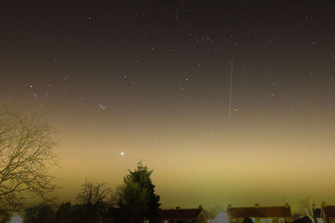 30 seconds of eternal past Seeing stars long gone, supernovas of the past, yet still a star on earth.
This is just a 30 second exposure, with high iso. A plane cruising through my picture. 
Amazing how many stars there seem to be, if only we had better eyesight. I noticed only a handful after 30 seconds and I really really tried:) Geotagged,The Netherlands,night,short exposure,sky,star,stars