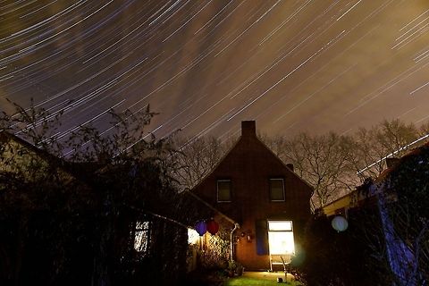 Of Clouds and Stars (with timelapse video too:)) Startrail #3
185 shots combined into a single shot. I love the combined cloud-star effect.  Geotagged,The Netherlands,cloud,clouds,cloudy,star,stars,startrail,startrails