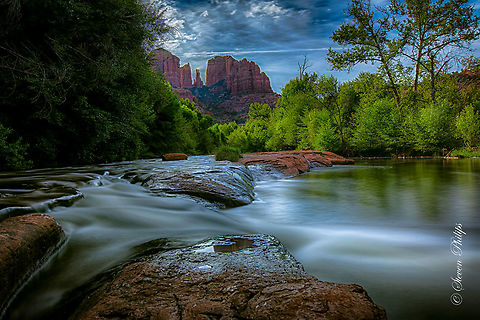 Cool waters in the desert Rivers run with cool water from the mountains of Arizona during monsoon season (June - Sept). arizona,river,sedona,streams