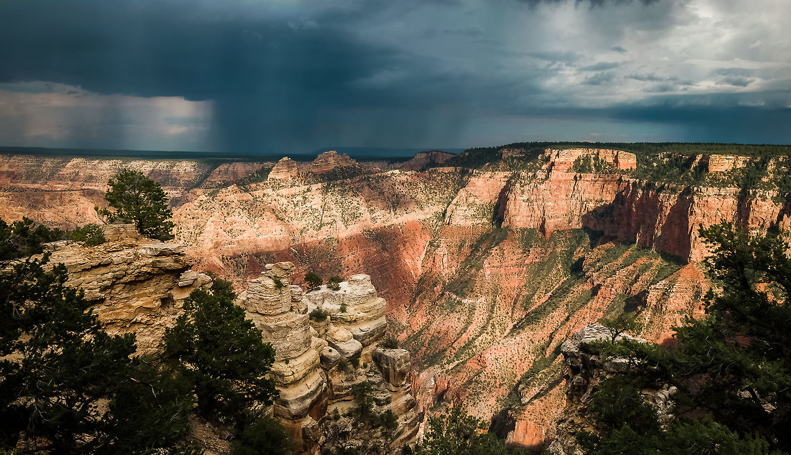 Grand Canyon in Weather During fast moving clouds and during monsoon season one can get very good shadows with natural gradations. Arizona,grand canyon