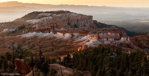 Sunrise over Bryce Canyon Bryce Canyon, Utah, USA sunrise over the spires illuminating a brilliant white glow. Don't forget to look at it full size. Pretty good detail! Geotagged,Summer,United States