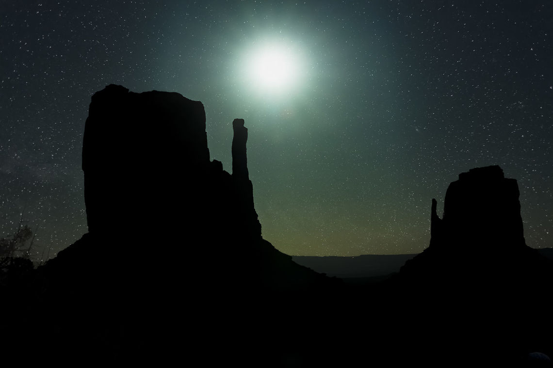 Moon Rising over Monument Valley, UT Monument Valley is a treasure trove of landscape images. I wanted to create something a little different and captured this image of a full moon rising over a popular site on the Navajo Indian Reservation. We were camped at this location for two nights and will not forget the night skies over this amazing landscape. Fall,Geotagged,United States
