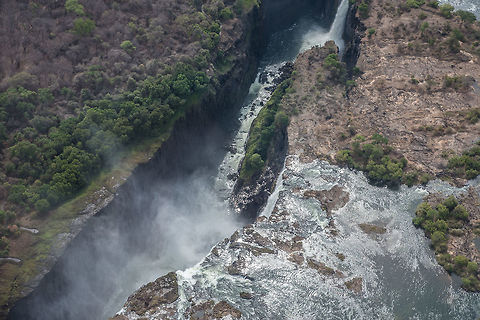 Looking Down the Falls  Africa,Geotagged,Spring,Victoria Falls,Zambia