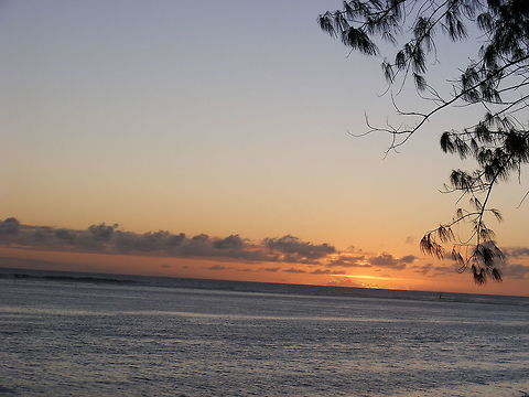 Beautiful sunset over the reef Wonderful calm sea, a slight breeze, sunset. A wonderful way to end the day Geotagged,Indian Ocean,Reunion,Reunion 2016,Winter,sunset