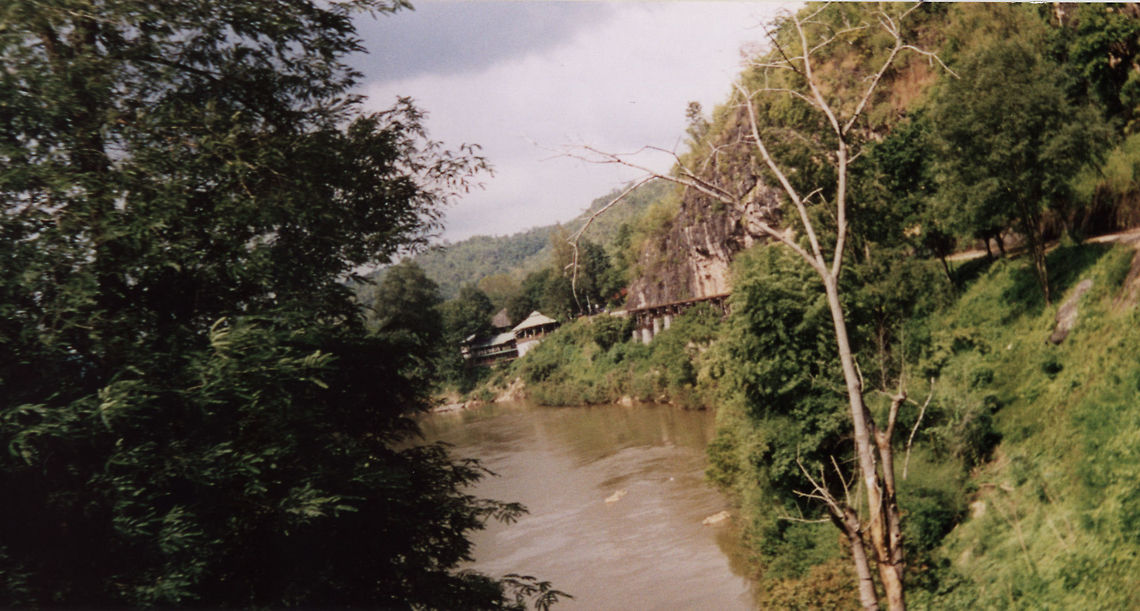 Along the River Kwai Taken from a boat on the river 2002 Kanchanaburi,Thailand,|River Kwai