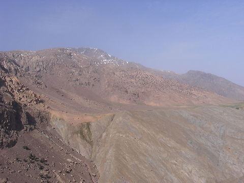The High Atlas mountains Snow on top of the High Atlas. Seen from the road Atlas Mountains,Geotagged,Morocco,Morocco April 2017,Spring