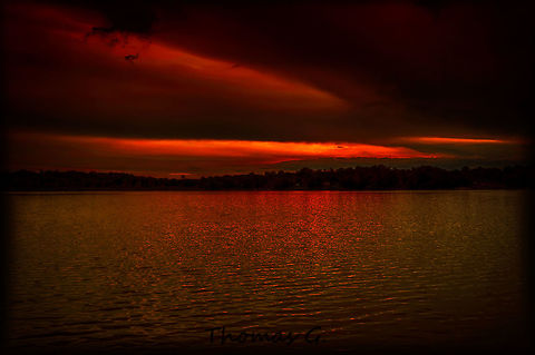Sunset at the park A sunset from the lake were I was Hiking and Photographing at.  Daylight,Detail,Florida,Geotagged,Lake,Landscape,Nature,Summer,United States,art,background,beautiful,colorfull,colorfull sky,digital,lake view,light,nomad2326,park,sun light