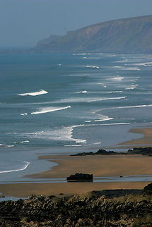 Sea Atlantic ocean from a Cornish cliff Oceans,Sea