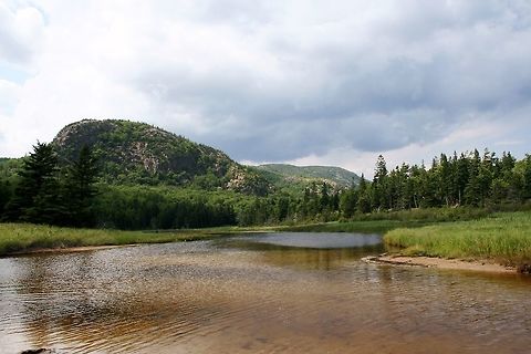 Bar Harbor Lake Mountain  Geotagged,Landscapes,Pond,Summer,United States,Woods
