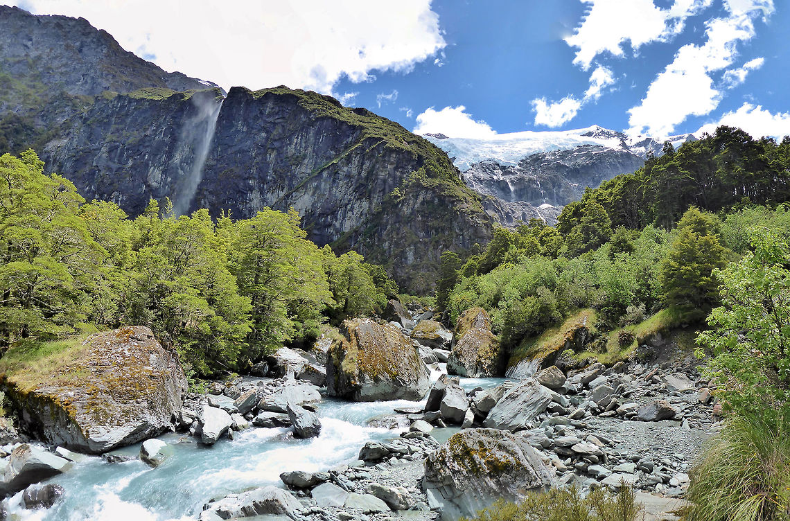 Rob Roy Glacier Mt Aspiring NP, New Zealand. Jan 4, 2017. Geotagged,New Zealand,Summer