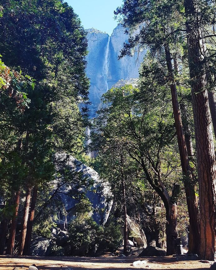 Yosemite falls Beautiful day at yosemite park  Geotagged,United States,adventure,america,yosemitefalls