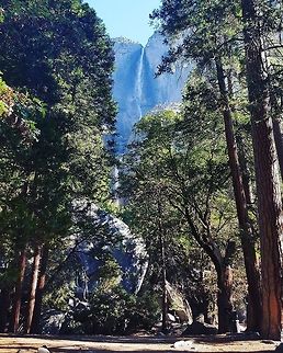 Yosemite falls Beautiful day at yosemite park  Geotagged,United States,adventure,america,yosemitefalls