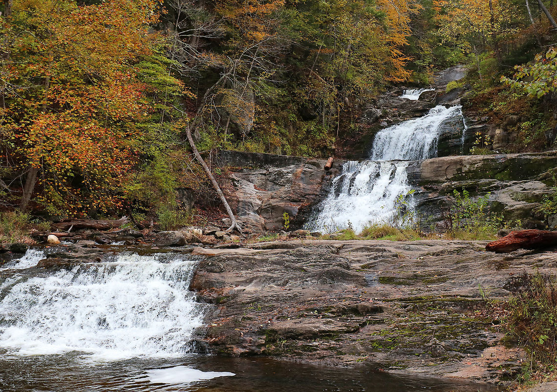 Kent Falls State Park A series of waterfalls on a mountain stream known as Falls Brook. Located in northern Kent, Connecticut.<br />
<br />
 Connecticut,Fall,Geotagged,United States,kent falls,waterfall