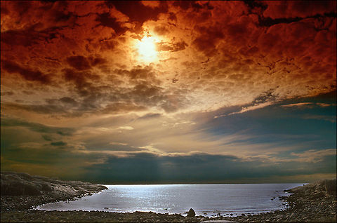 Lobster gulf NikonF4,Fuji Velvia,Nikkor20-25,Cokin filter
Taken in Gothenburgs archipelago "H&ouml;n&ouml;". Geotagged,Landscapes,Sweden