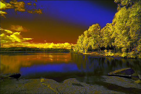 Infra20Y Sisj&ouml;-Gothenburg.Infrared Geotagged,Infrared,Sweden